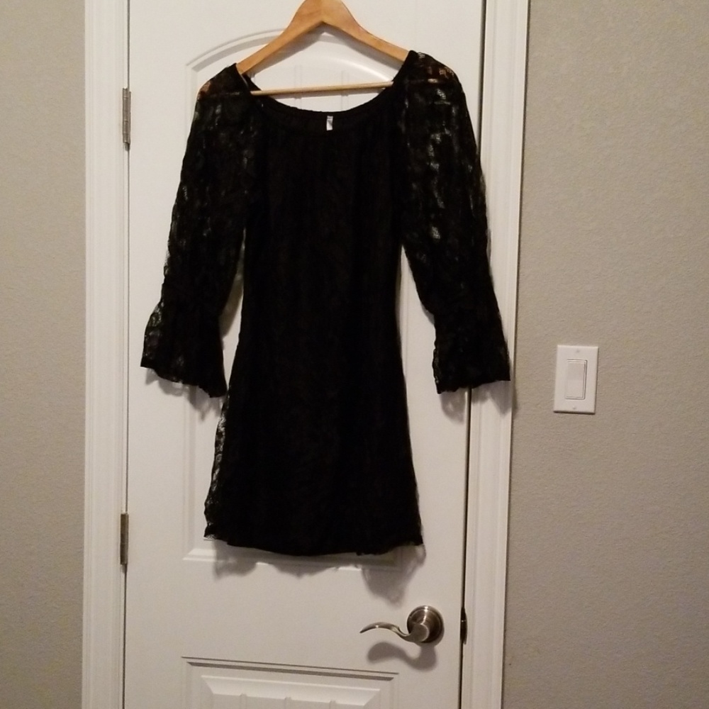 Voll Style Black Lace Dress Size Small